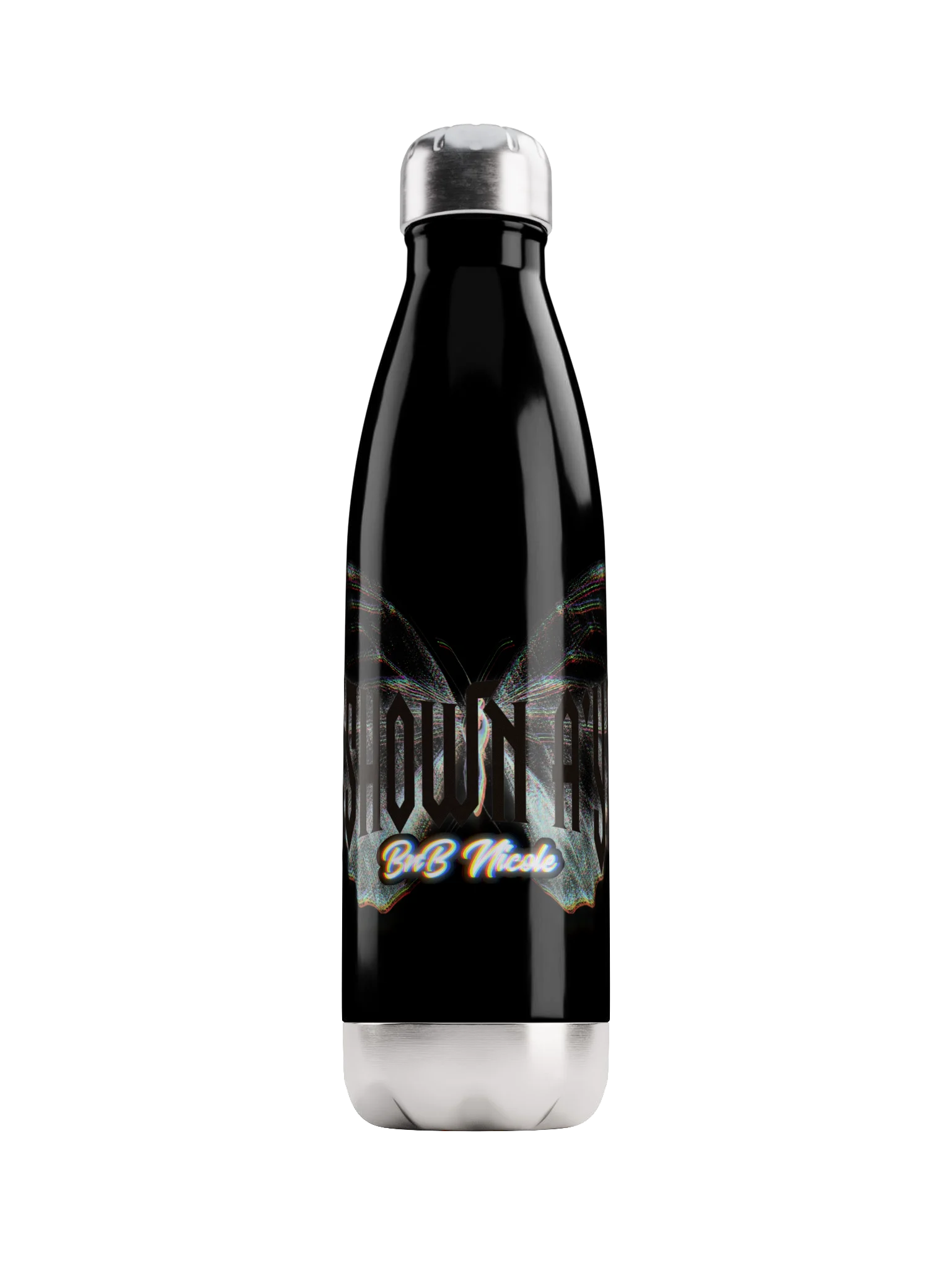 Iridescent Butterfly Stainless Steel Water Bottle product image (1)