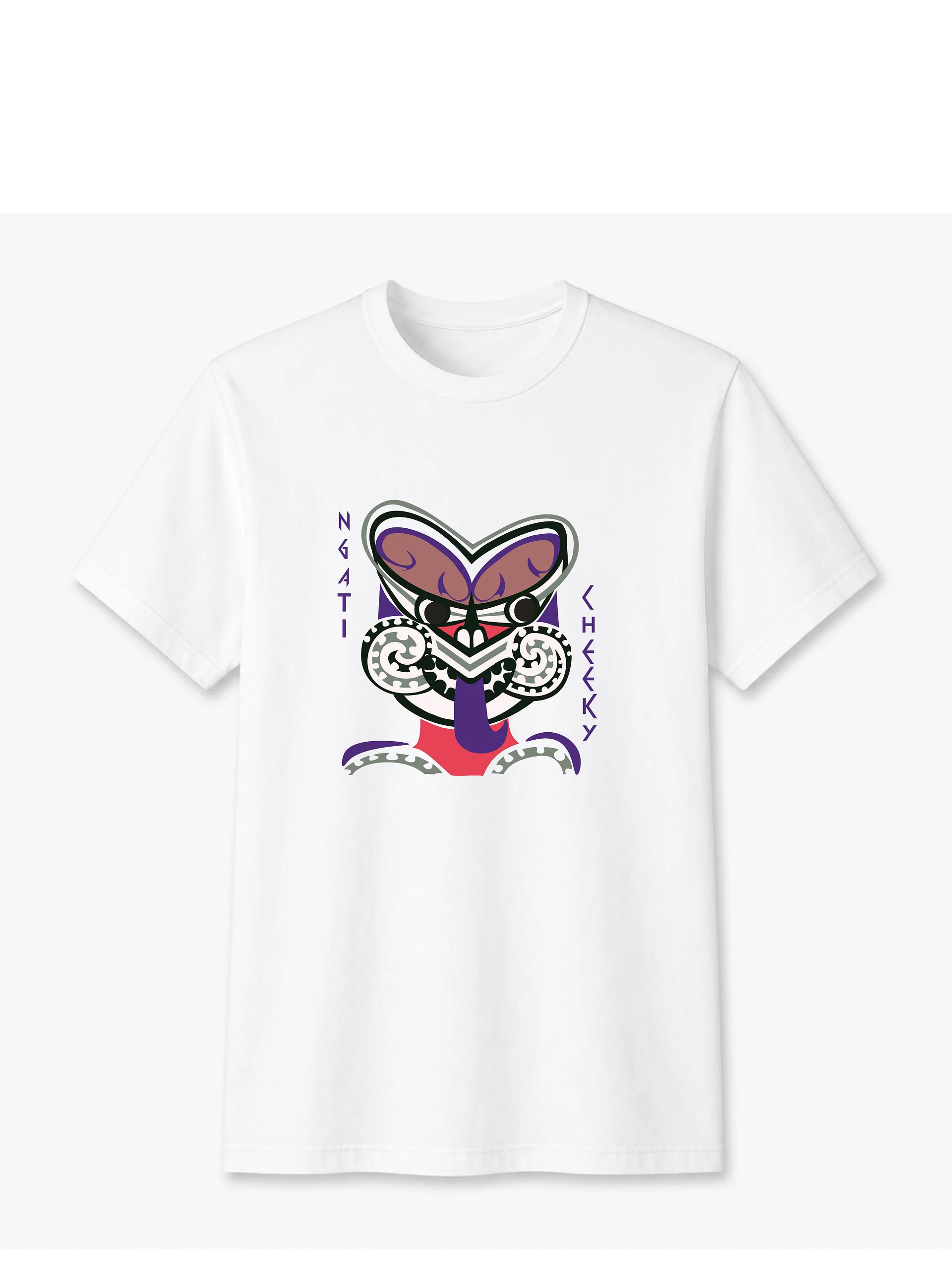 Ngāti Cheeky White Tee product image (2)