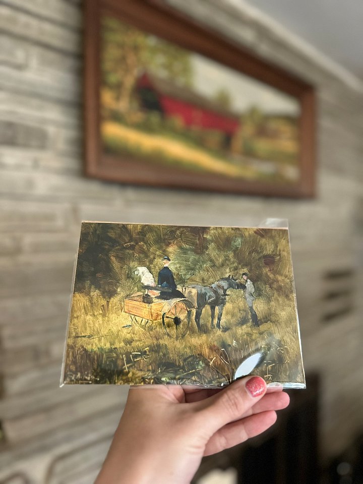 Henri Toulouse Lautrec "The Trap / The Carriage" Vintage Equestrian Giclee Fine Art Print | 5x7 | The Ribbon Room product image (1)