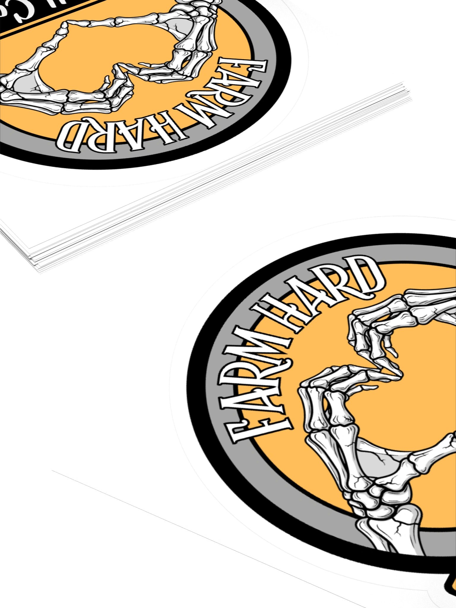 BCF Farm Hard Bones Sticker Yellow product image (4)