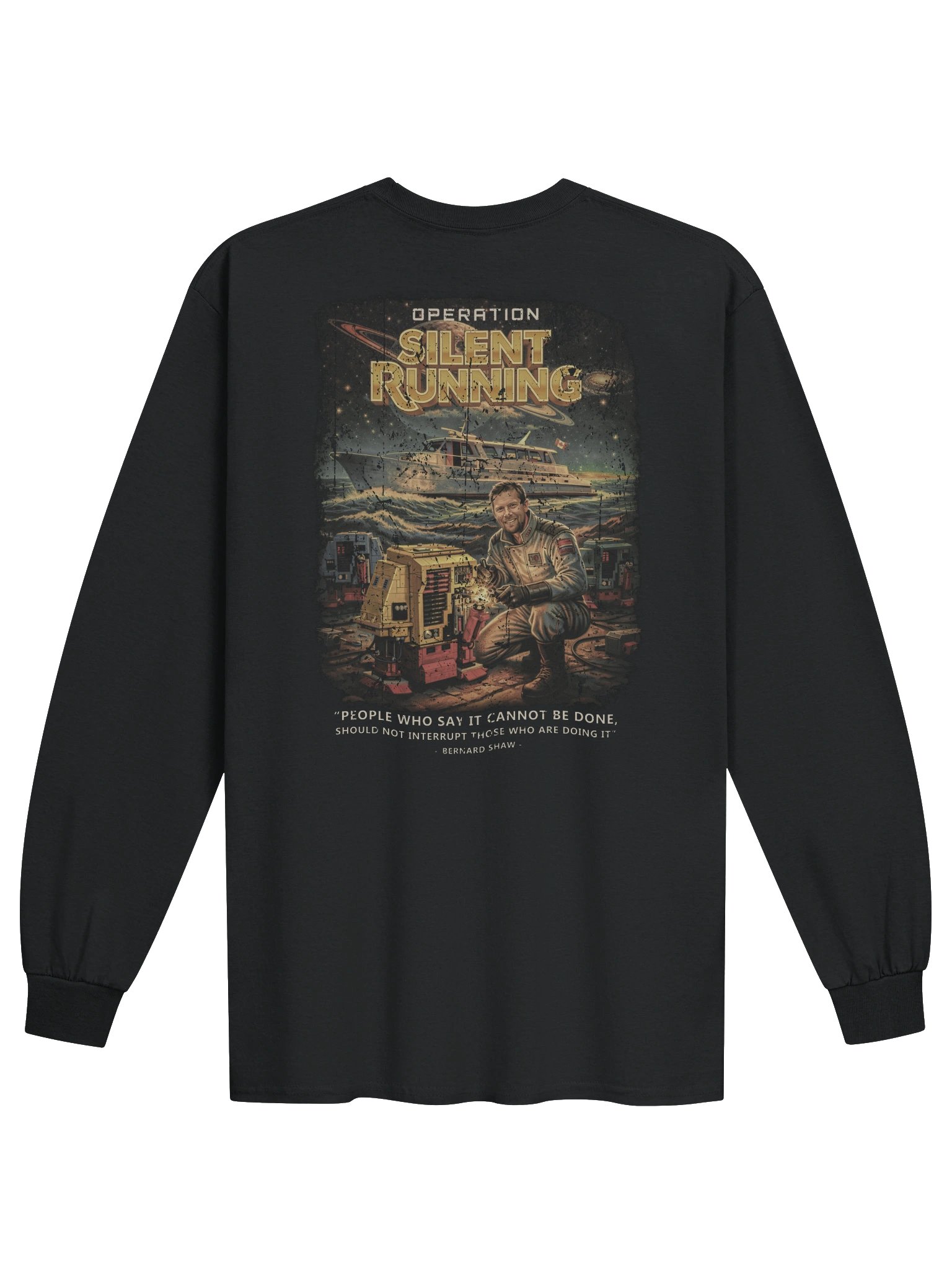 Silent Running Movie Poster Long Sleeve Tee - Unisex product image (2)