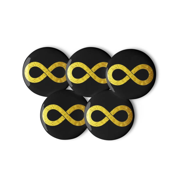 Golden Infinity Pin Set product image (3)