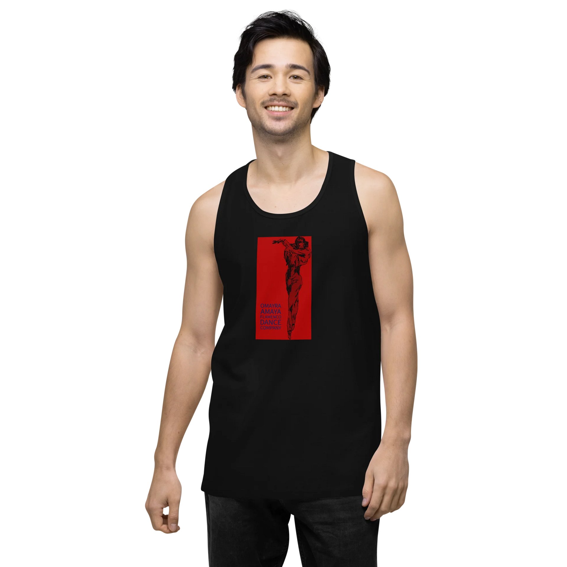 "Carmen" Unisex sleeveless T-Shirt - Red/Black product image (4)