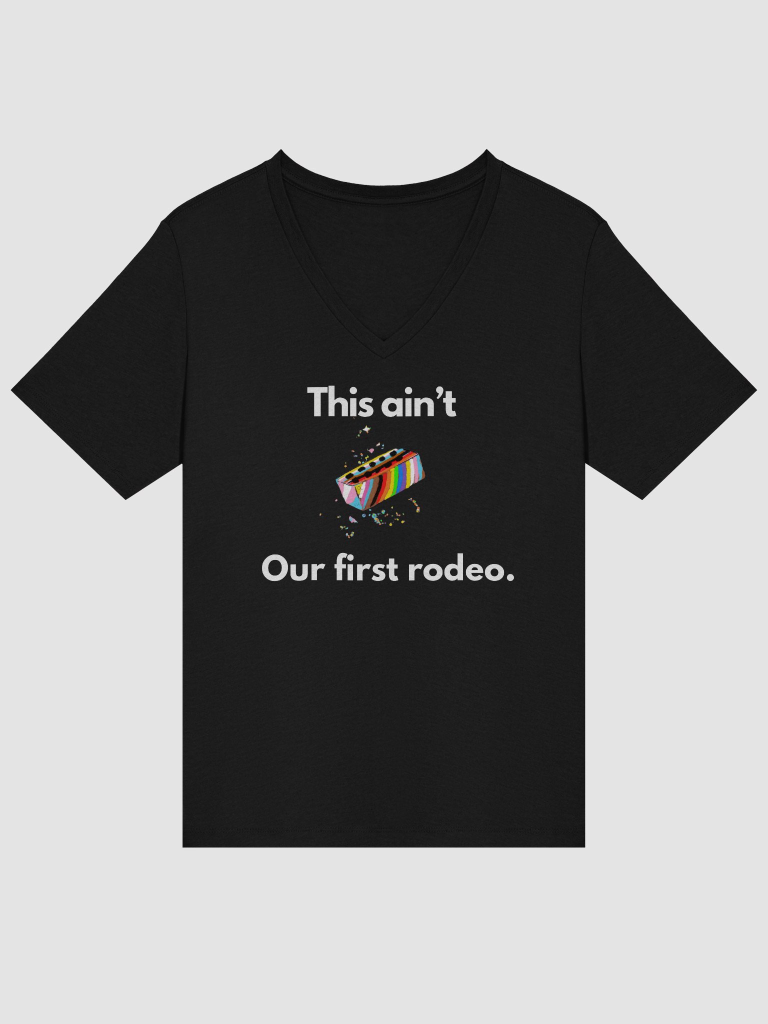 This Ain't Our First Rodeo Relaxed V-Neck Tee product image (11)