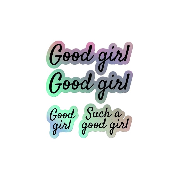 Holographic "Good girl" Sticker Sheet Set product image (2)