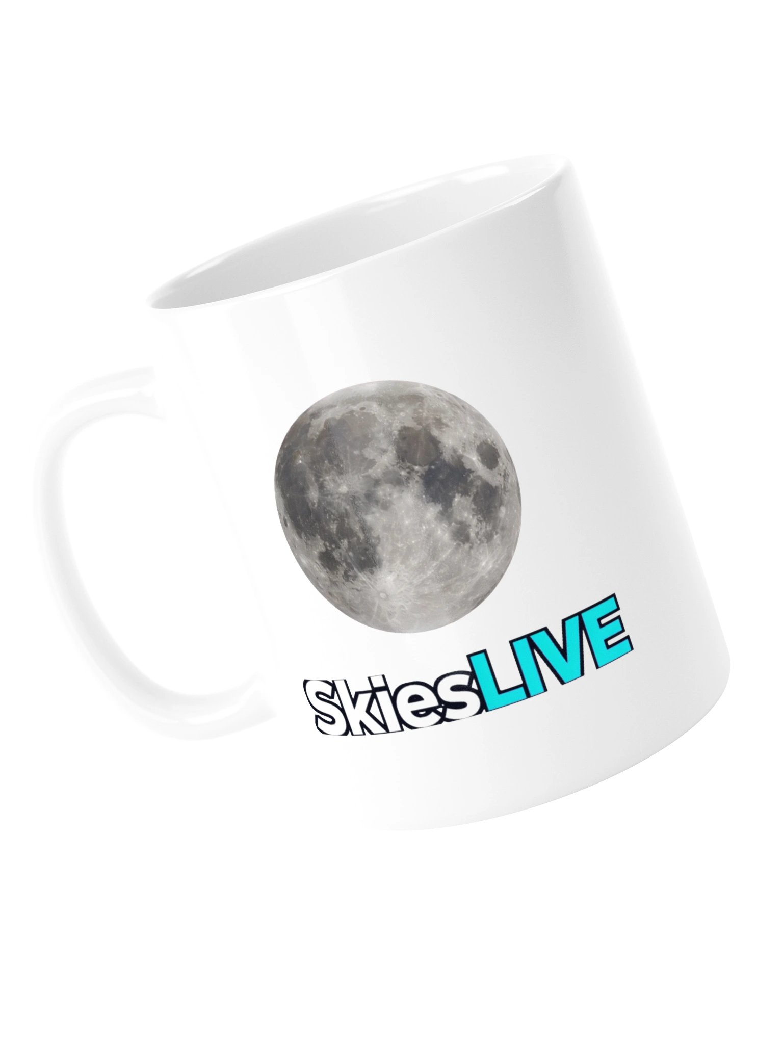 SkiesLIVE Moon Mug (White) product image (5)