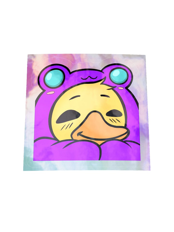 Cozy Purple Duck Sticker product image (3)