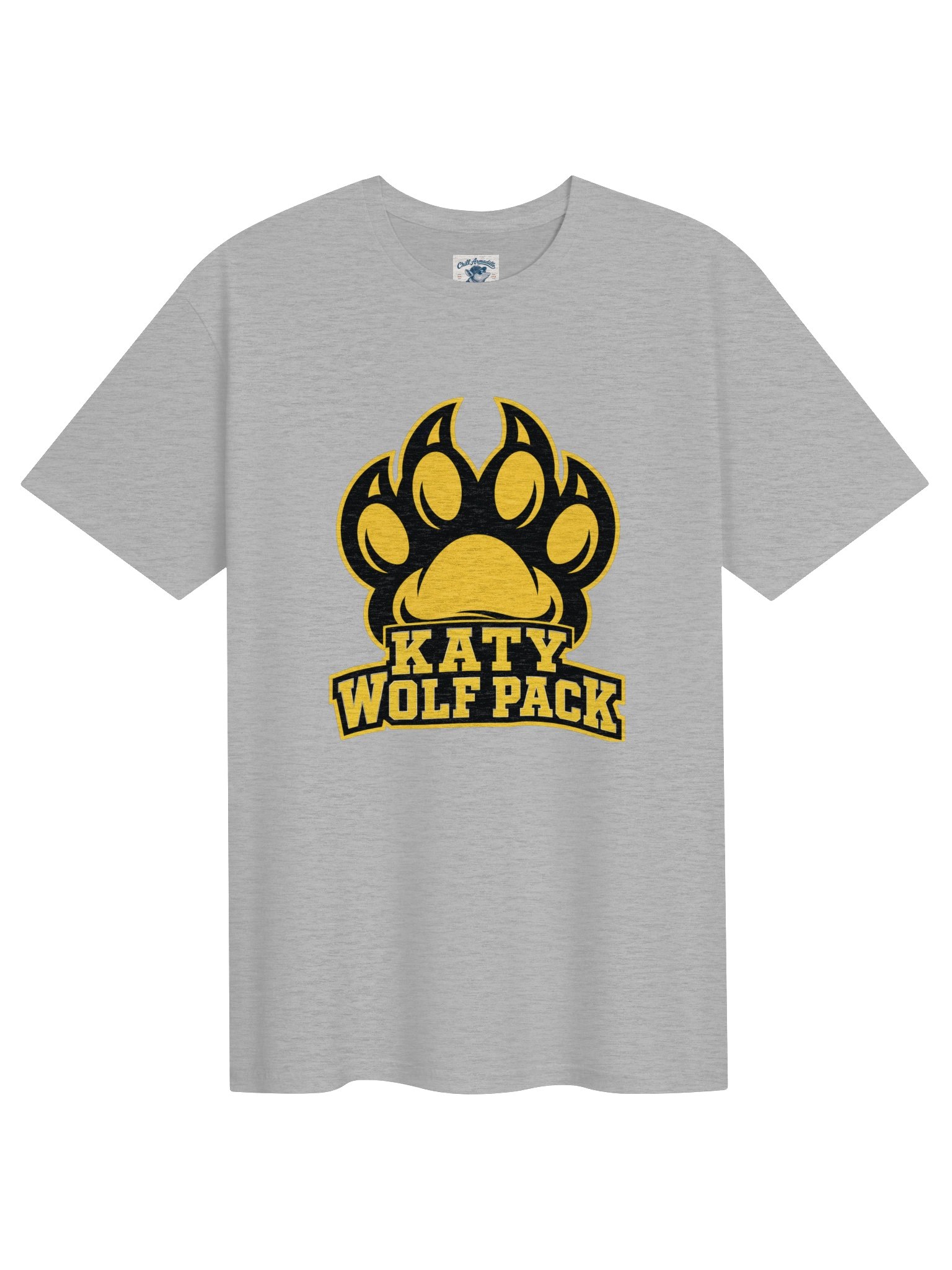 Katy Wolf Pack Paw Print Tee (White or Grey) product image (1)
