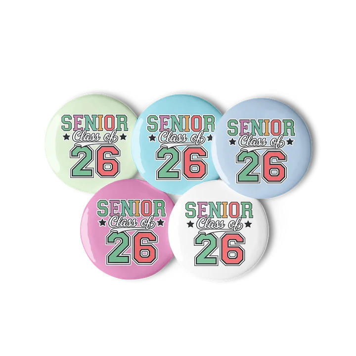 Senior Class of ‘26 Varsity Pastel Color Pins product image (1)