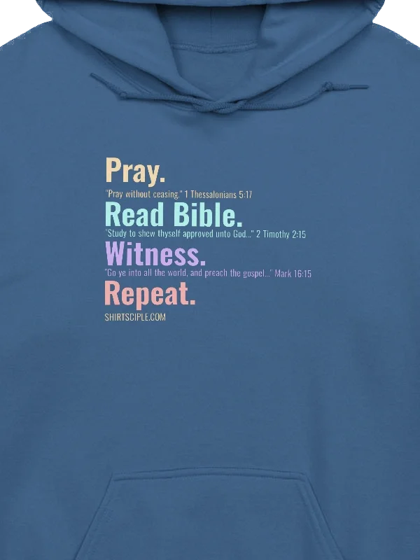 Pray Read Bible Witness Repeat Hoodie product image (4)