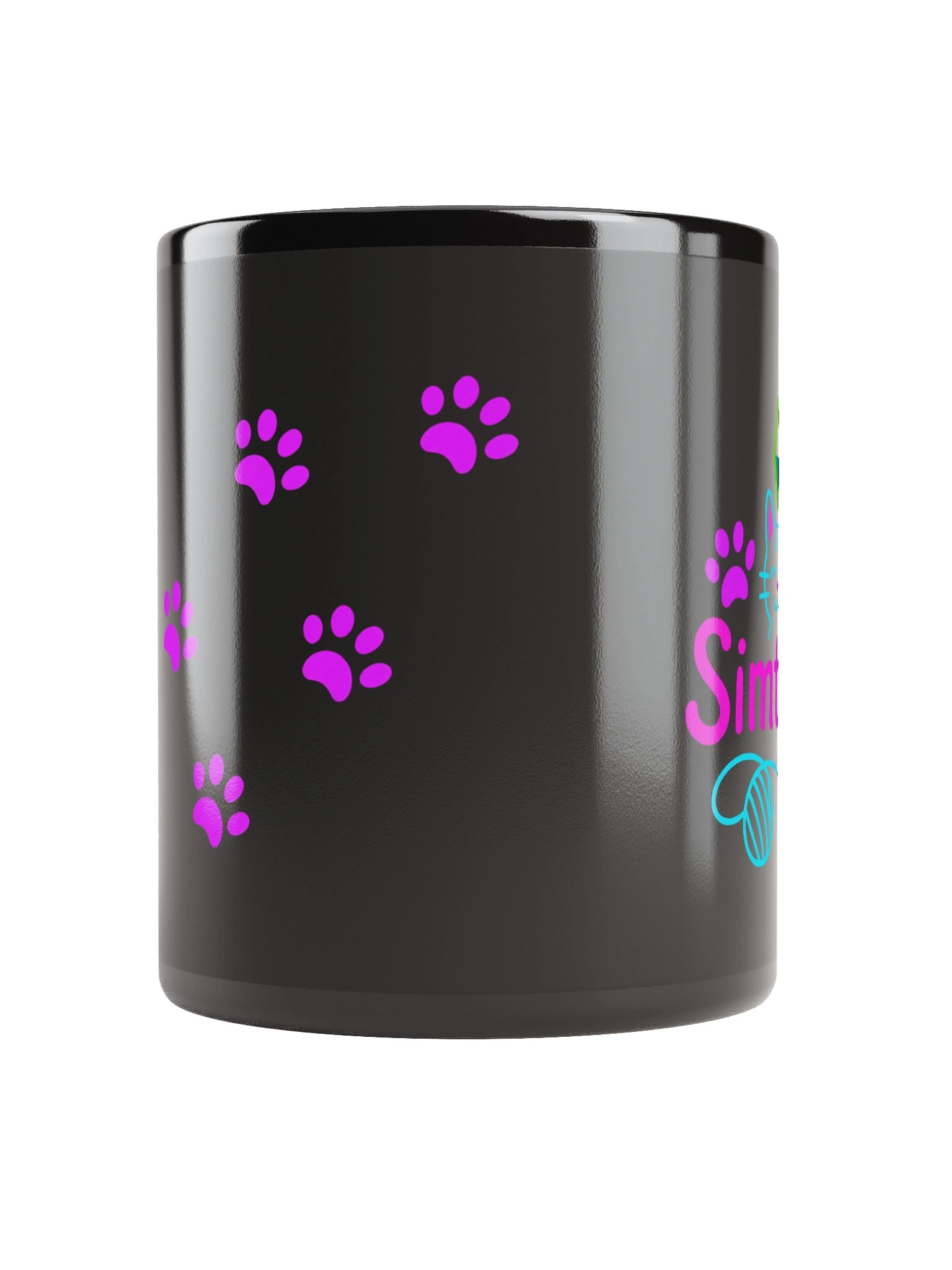 Neon Simtagious Black Mug product image (10)