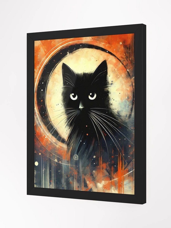 Abstract Black Cat Portrait - Wall Art product image (2)