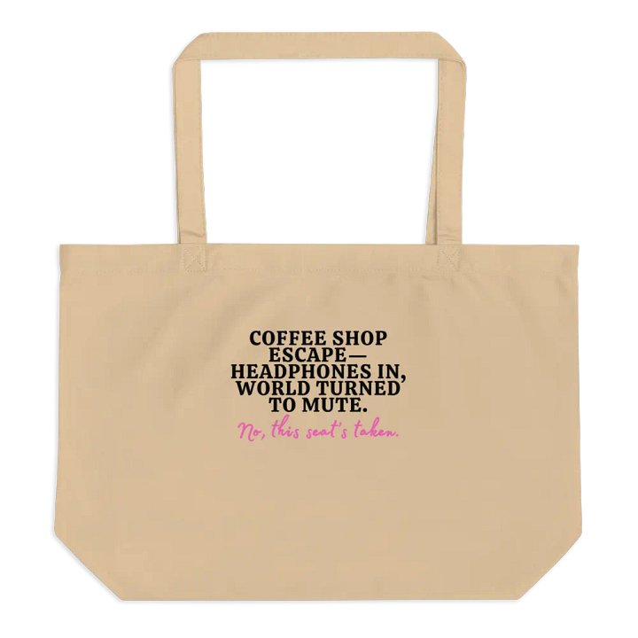 Coffee Shop Escape Haiku Organic Tote product image (1)