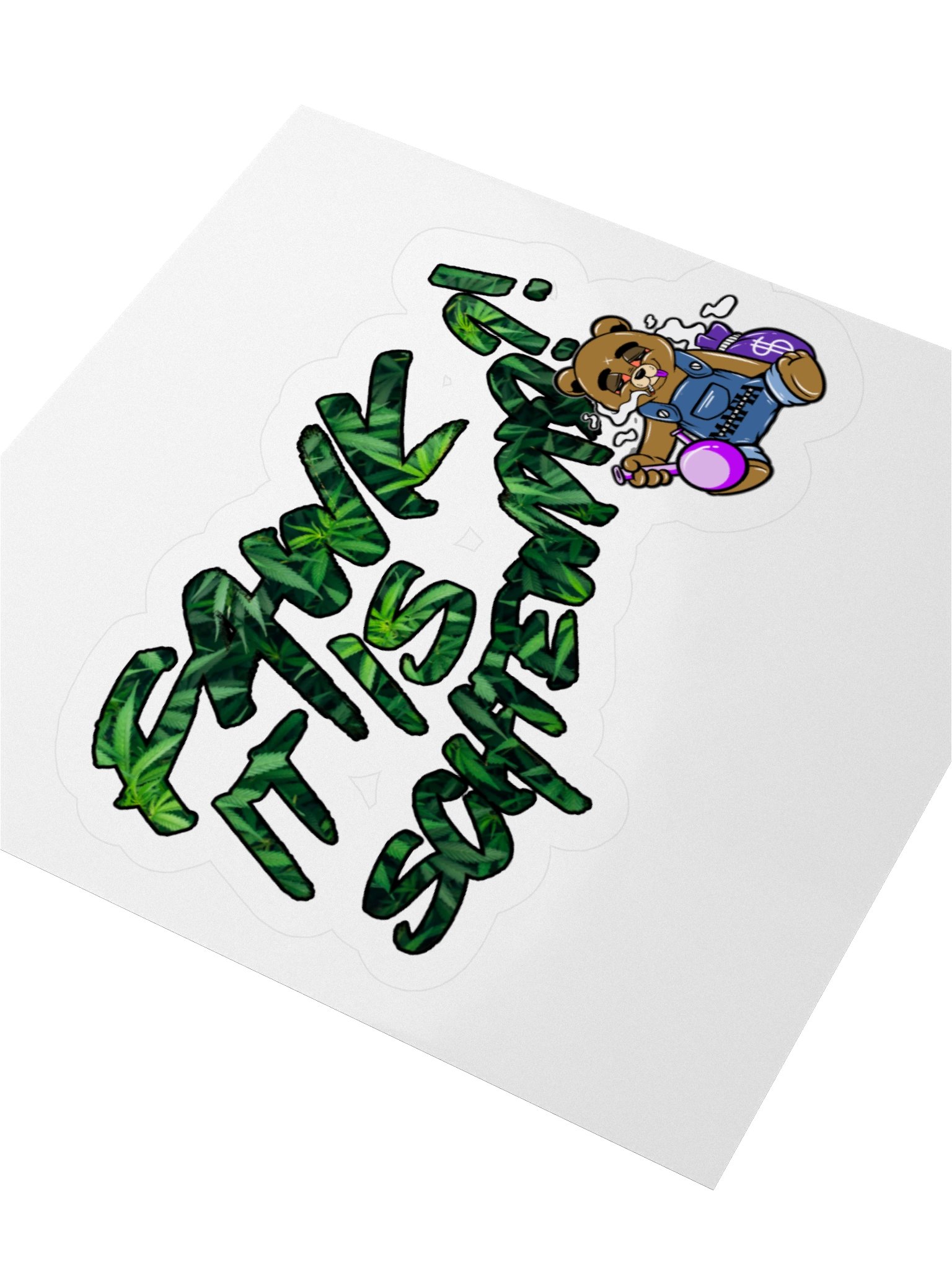 Fawk it is Schtewpid X Bread the Bear Sticker product image (9)