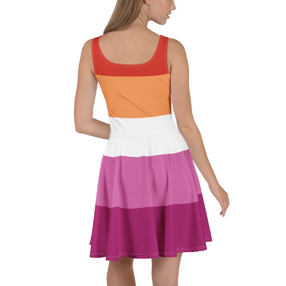 Lesbian Pride Flag Skater Dress product image (4)