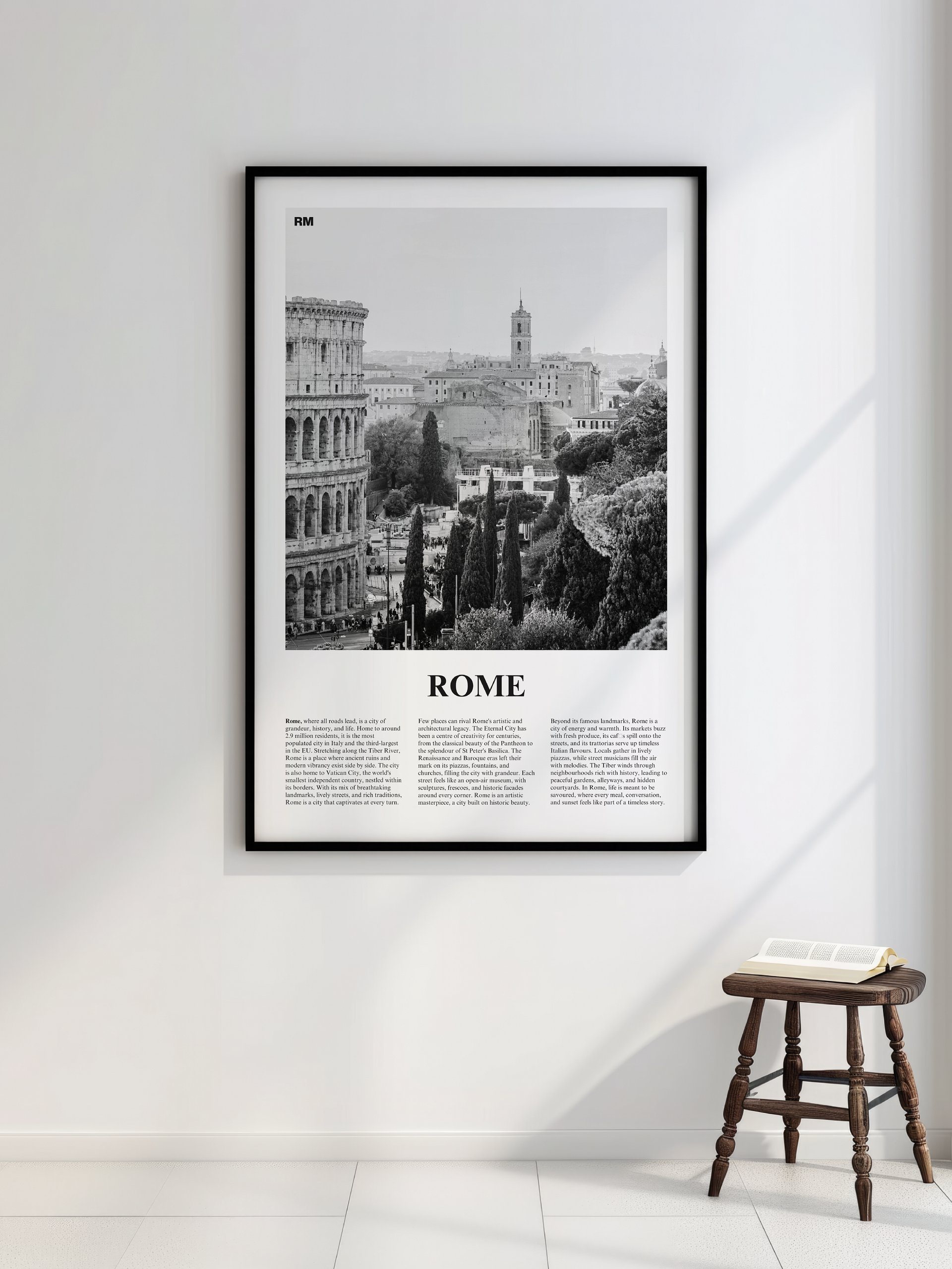 Rome 02 Newspaper Poster | Framed product image (2)