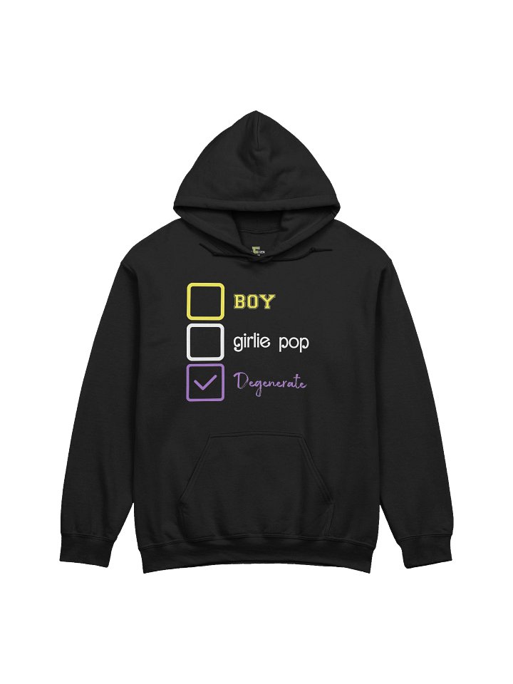 boy, girlie pop, degenerate hoodie product image (1)