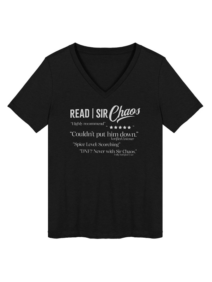 Read Reviews V-Neck T-Shirt (White) product image (1)