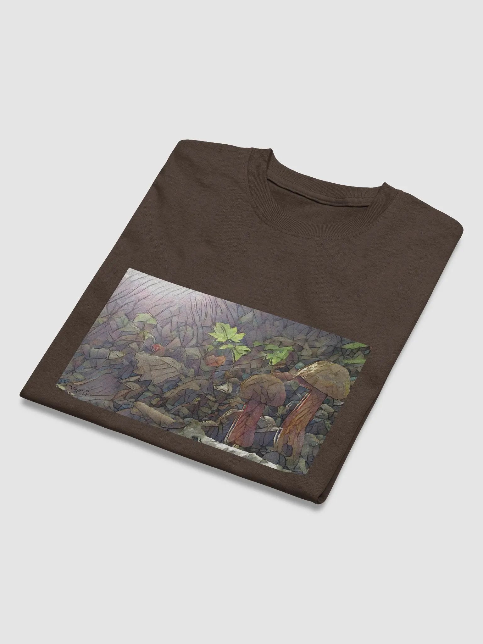 "Two Boletes at Dawn" by Sage, Heavyweight T-Shirt product image (4)