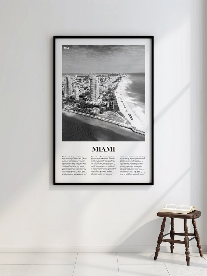 Miami 01 Newspaper Poster product image (2)