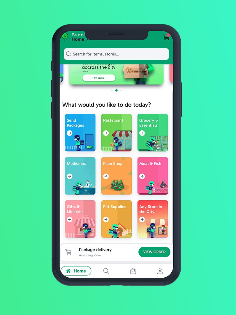 Ionic Jokar (All-in-One Delivery – Dunzo Clone) App Template product image (2)