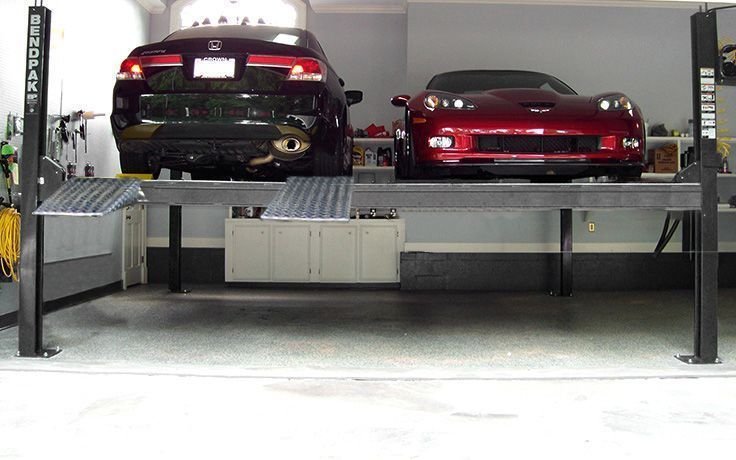 BendPak HD-9SW Four-Post Car Lift - 9,000-Lb Capacity - Dual Platform Super Wide product image (3)
