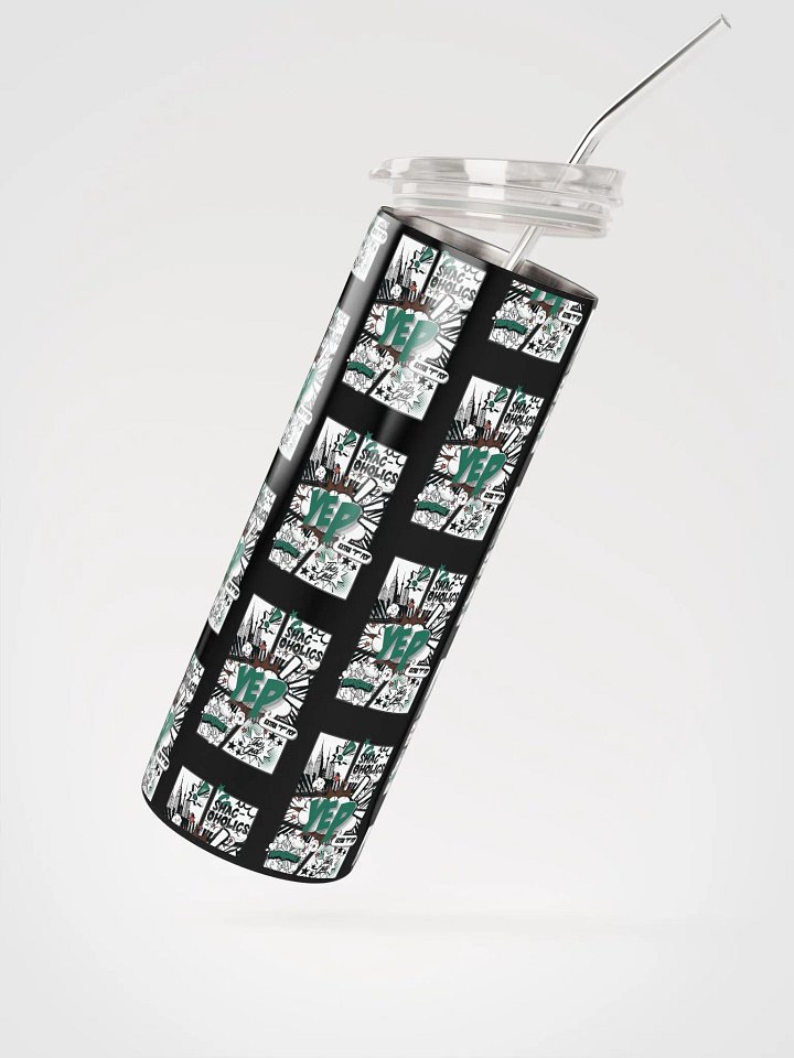 Shac-oholics Comic Blast Tumbler - Dark Green 