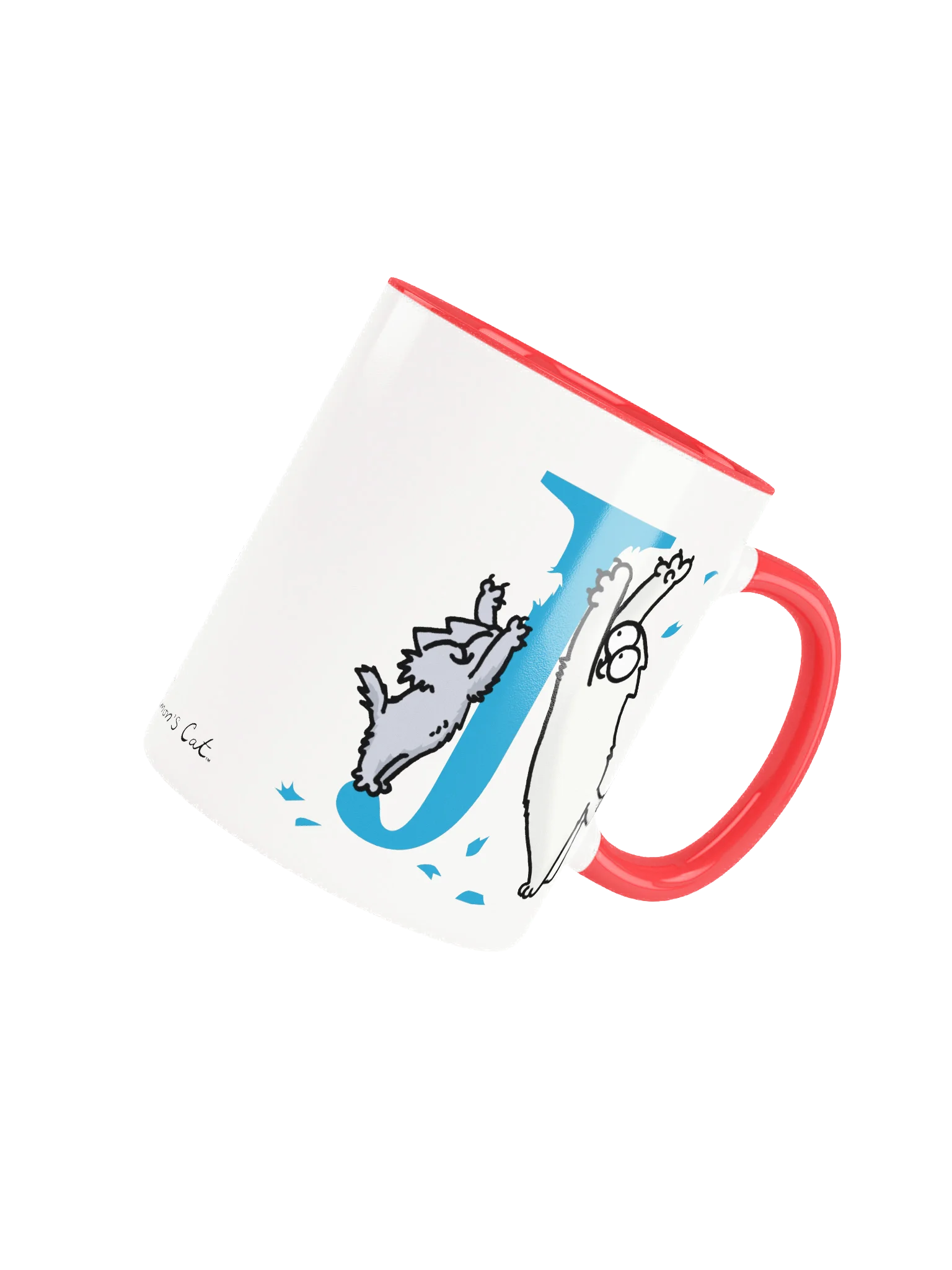 Cat Monogram Mug - J product image (4)