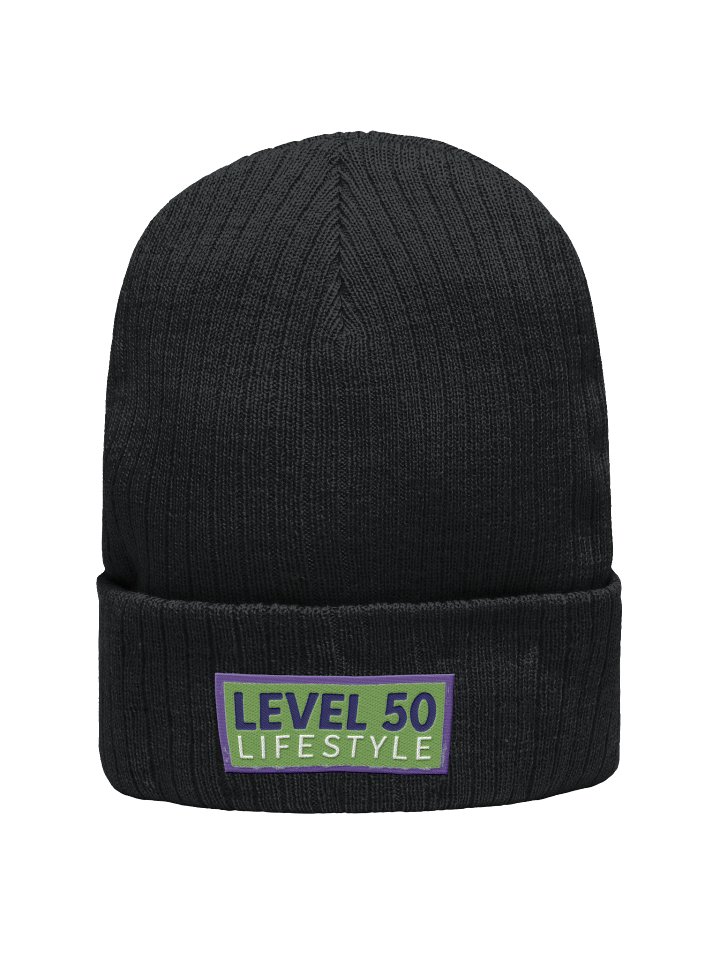 Eco-Friendly Ribbed Knit Beanie - LEVEL 50 Lifestyle Edition product image (1)