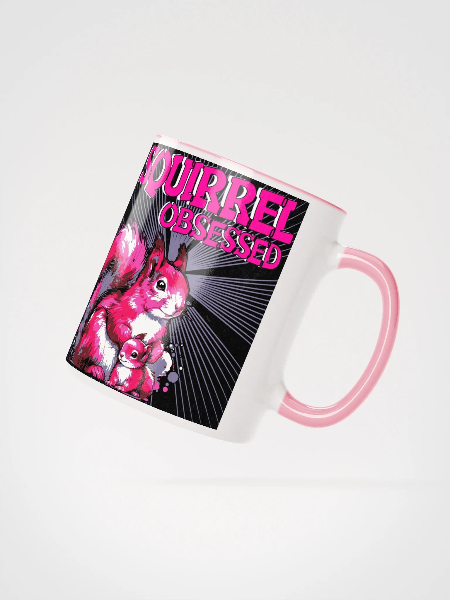 Playful Squirrel Obsessed Ceramic Mug product image (2)