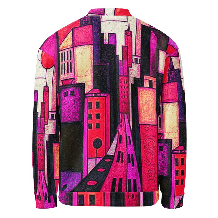 Red City Bomber Jacket product image (2)