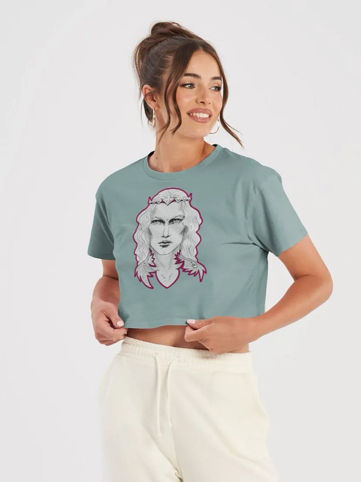 Prince Charming Rose Pink Line Women's Premium Crop Top product image (1)