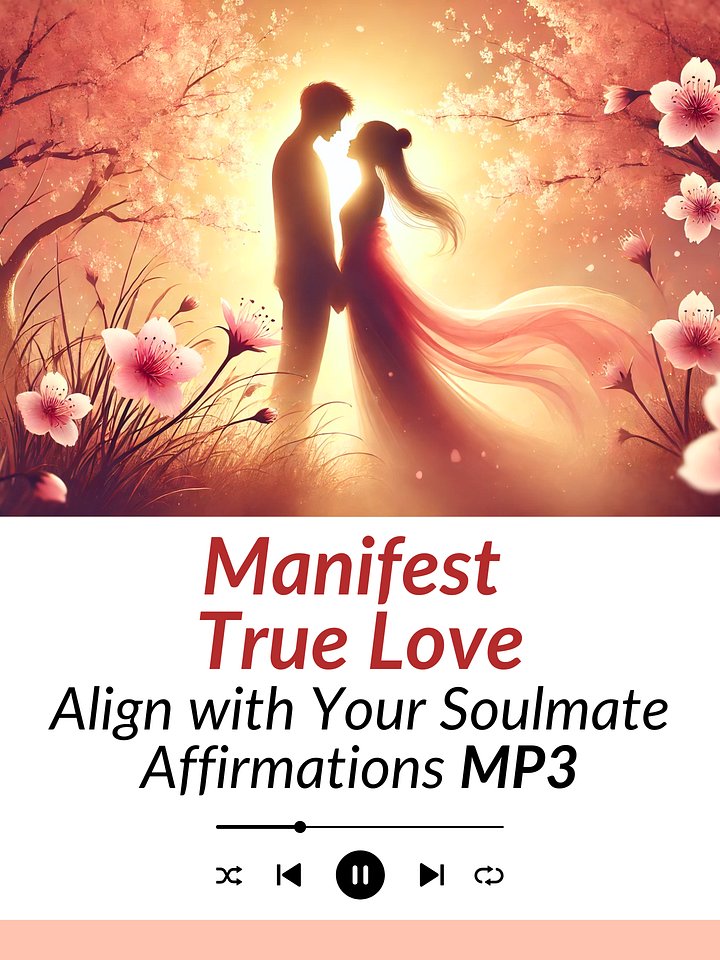 Manifest True Love & Align with Your Soulmate - Love Affirmations | MP3 Audio Download product image (1)