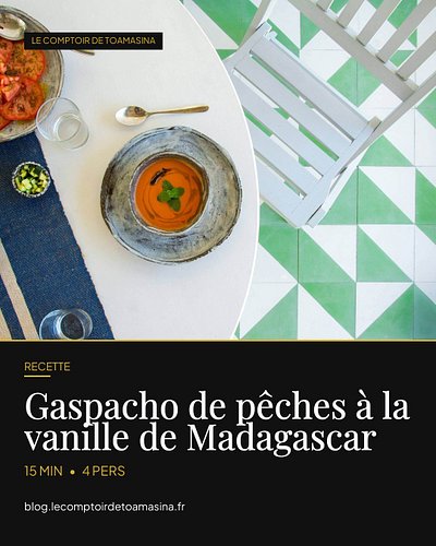 Et si on prolongeait l'été dans un bol ? 🍑
Ce gaspacho de pêches à la vanille de Madagascar se sert bien glacé : la douceur d...