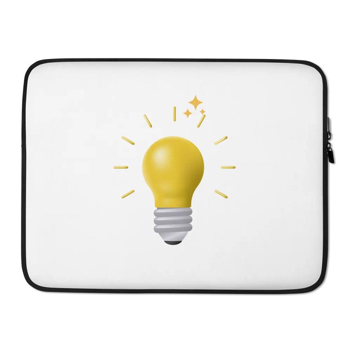 Glowing Lightbulb Laptop Sleeve product image (2)