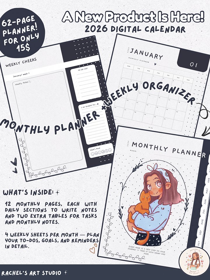 Cozy Moments Monthly Planner product image (1)