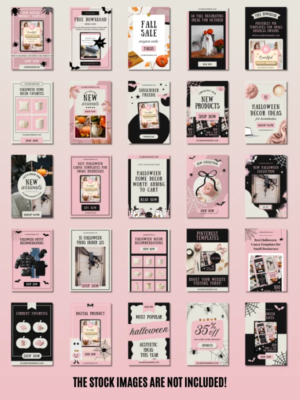 Halloween Pinterest Templates Canva product image (3)
