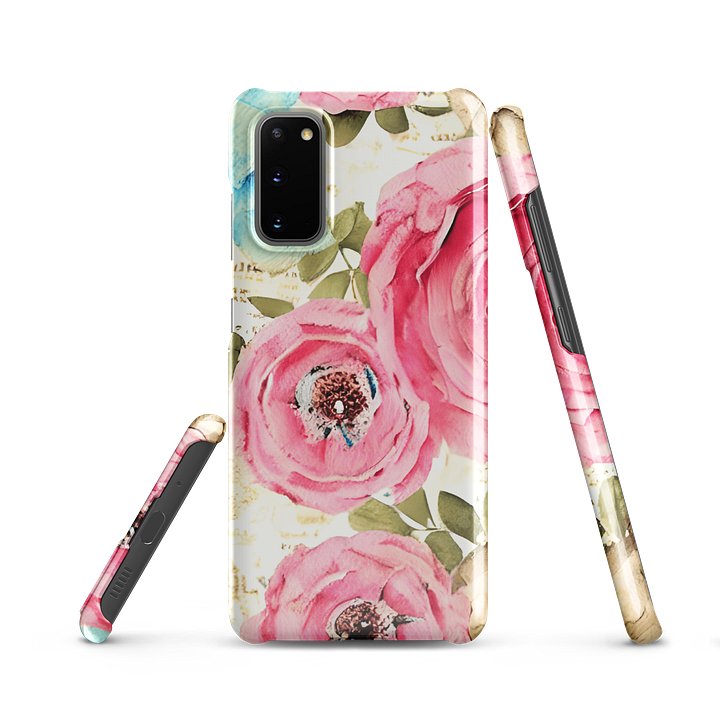Pink Floral Snap Case for Samsung® product image (7)