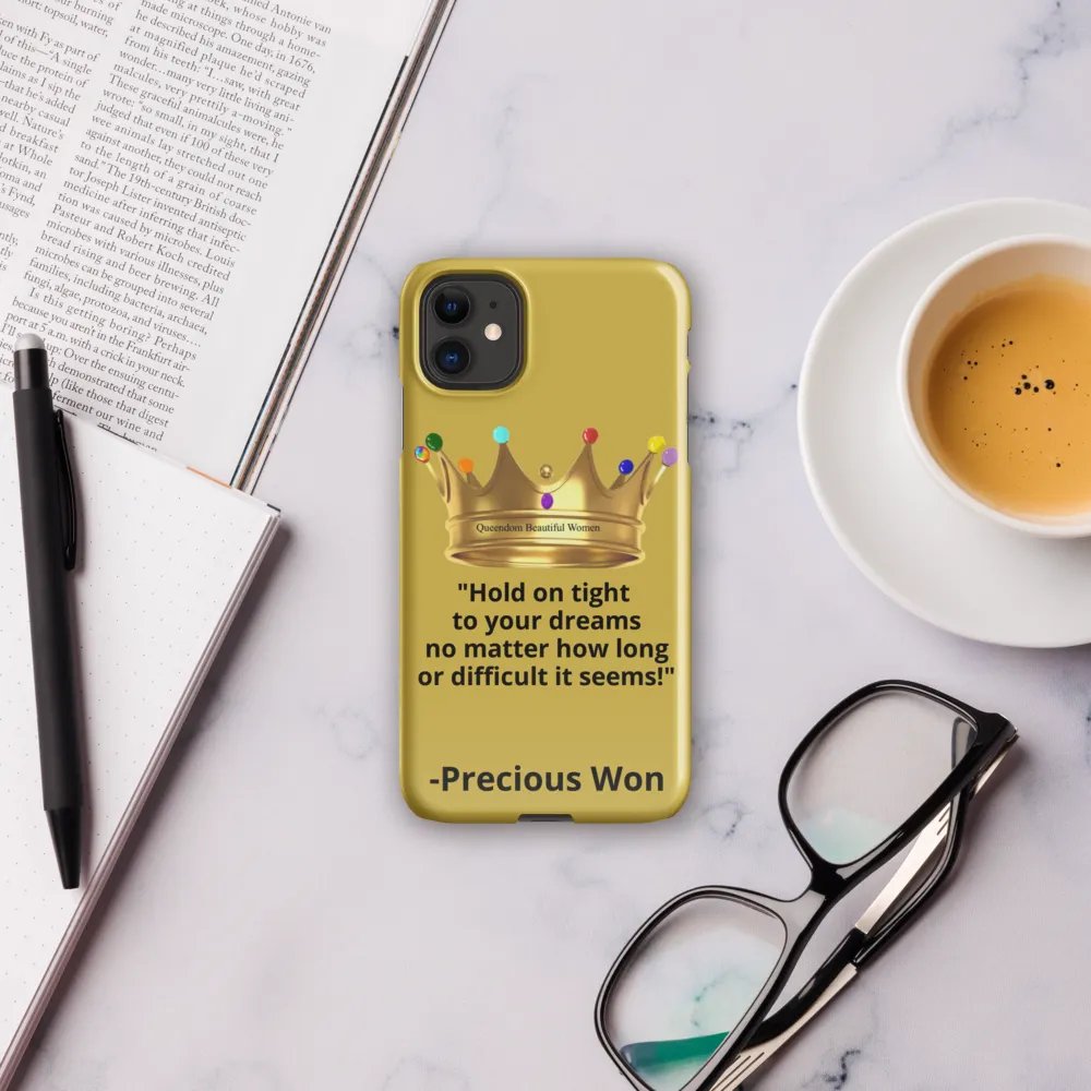 Queendom Beautiful Women iPhone® Snap Case (Gold) product image (3)