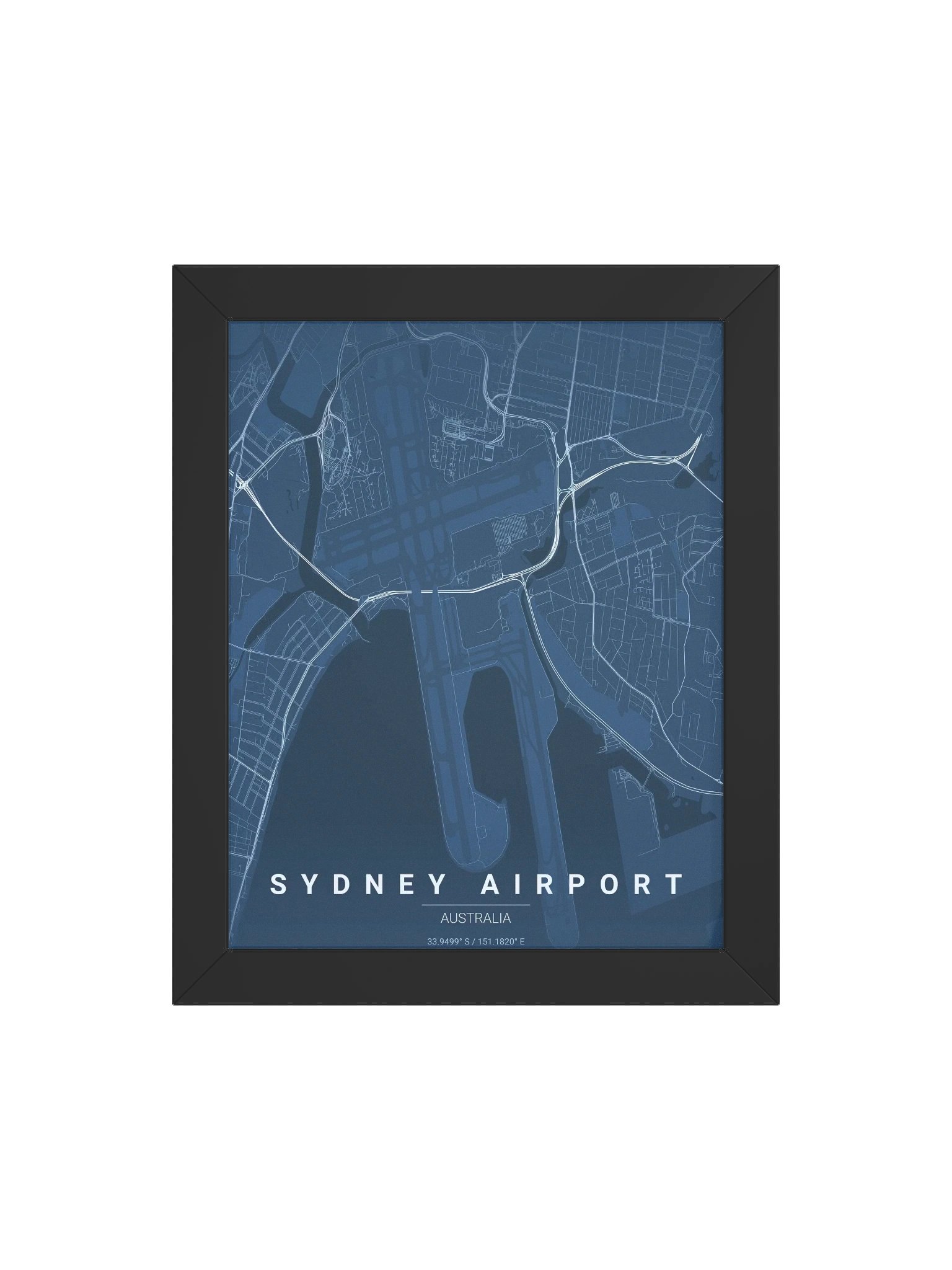 Sydney Airport Blueprint Poster product image (15)