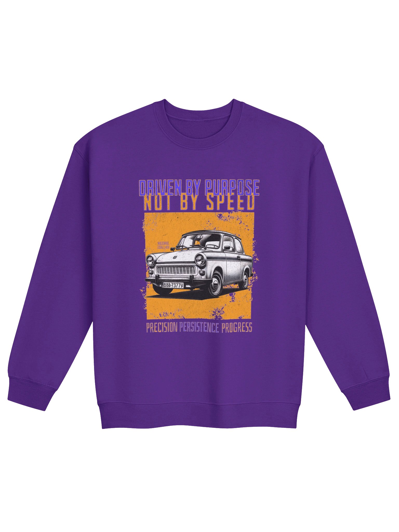 Trabant Vintage Car(e) Mid-weight Sweatshirt by EQALL® Originals _Purple Blue / Orange product image (5)