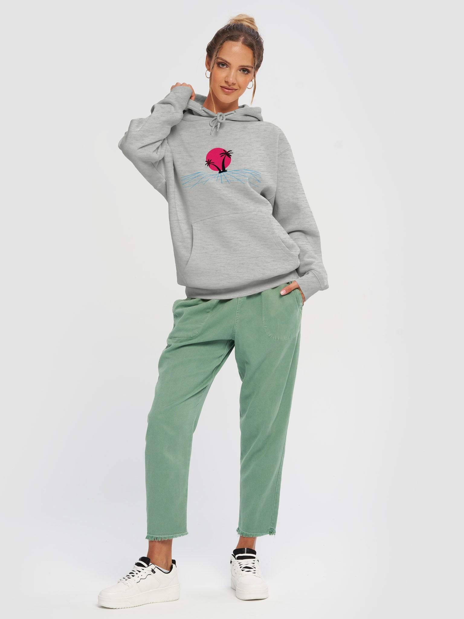 Retro Virtual Sunset Hoodie product image (5)