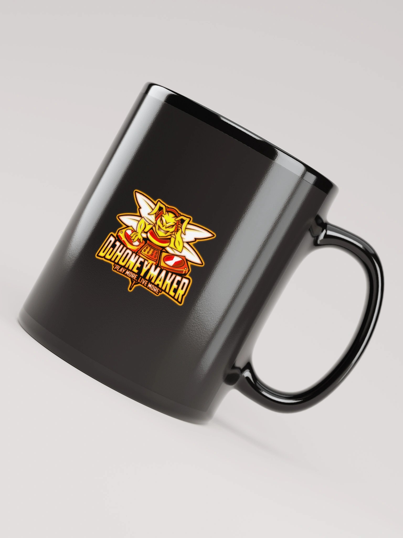 Heat Logo Black Glossy Mug product image (8)
