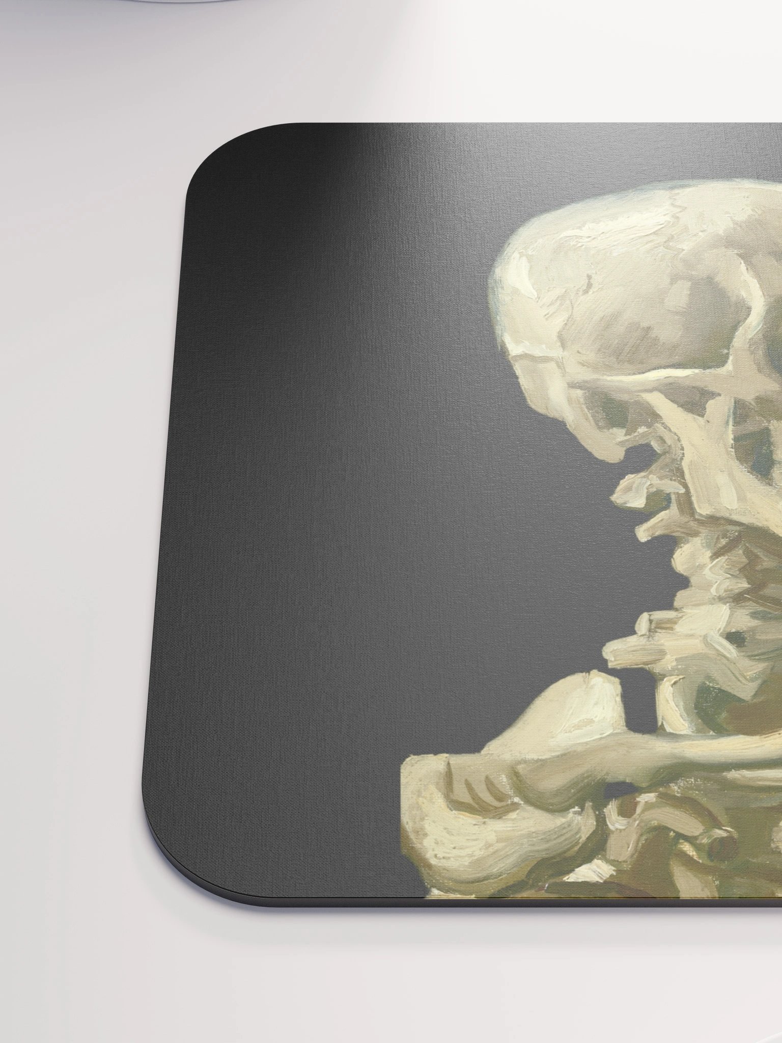 Van Gogh – Skull of a Skeleton with a Burning Cigarette Mouse Pad product image (6)