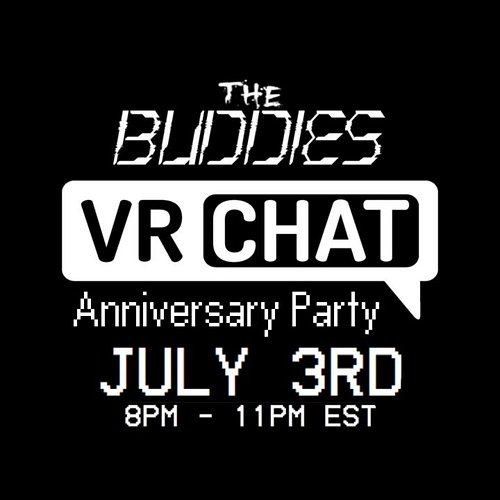 We are having a virtual anniversary party in VRChat July 3rd