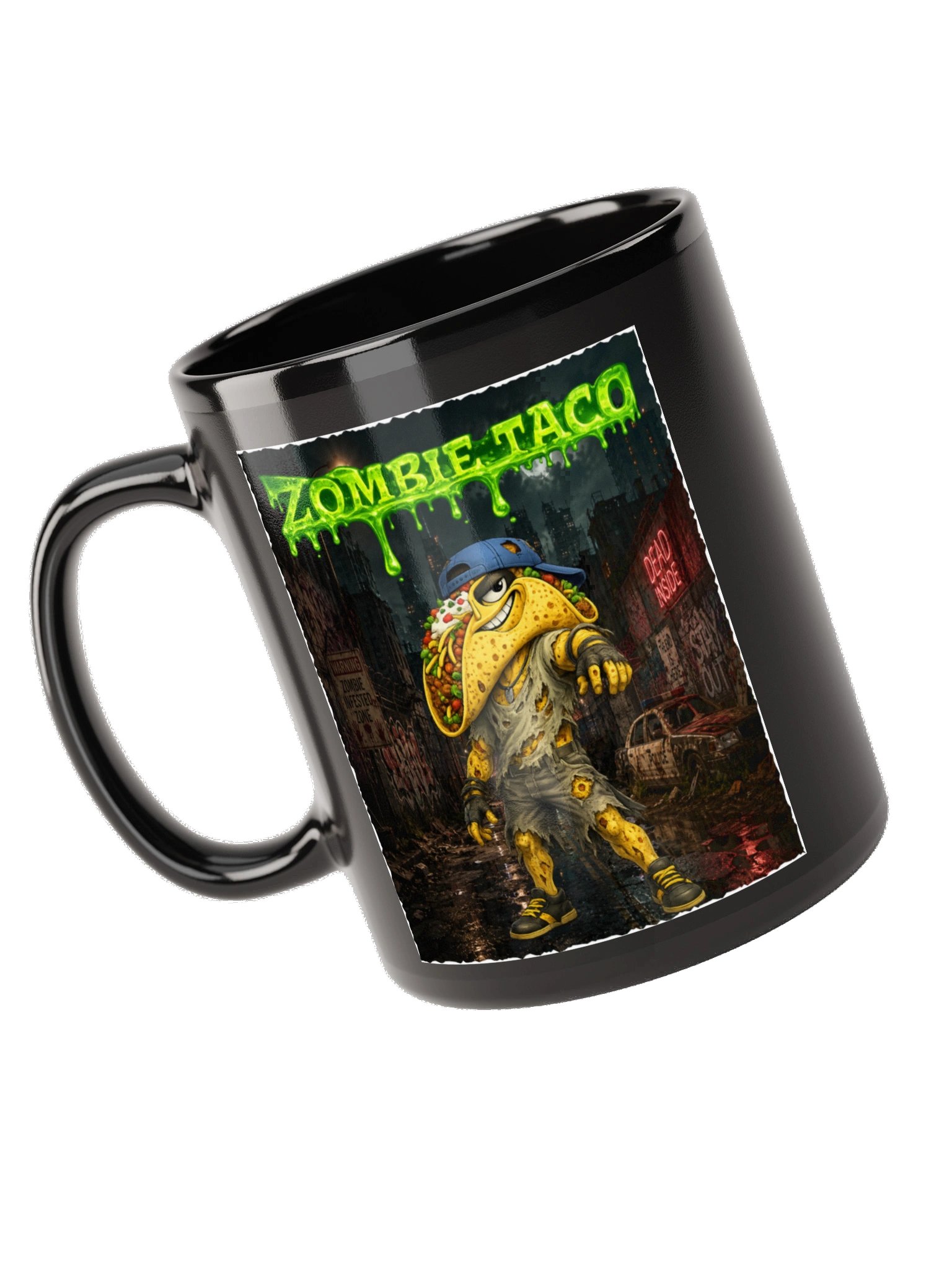 Zombie Taco Black Mug - The Taco family product image (10)