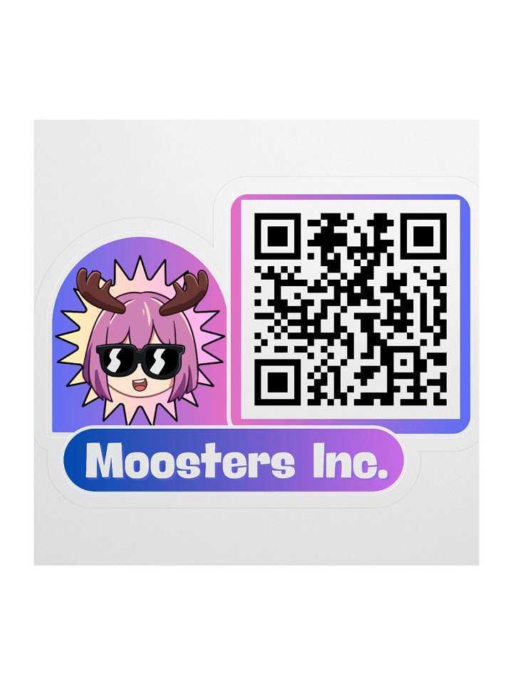Moosters Inc. QR Code Sticker (Single, Large) product image (1)
