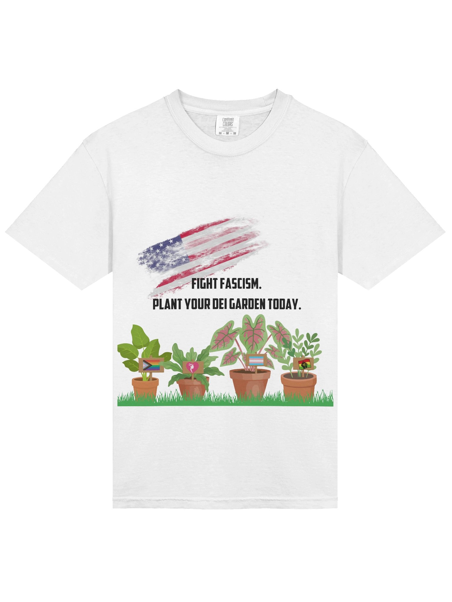 Fight Fascism DEI Garden T-Shirt product image (3)