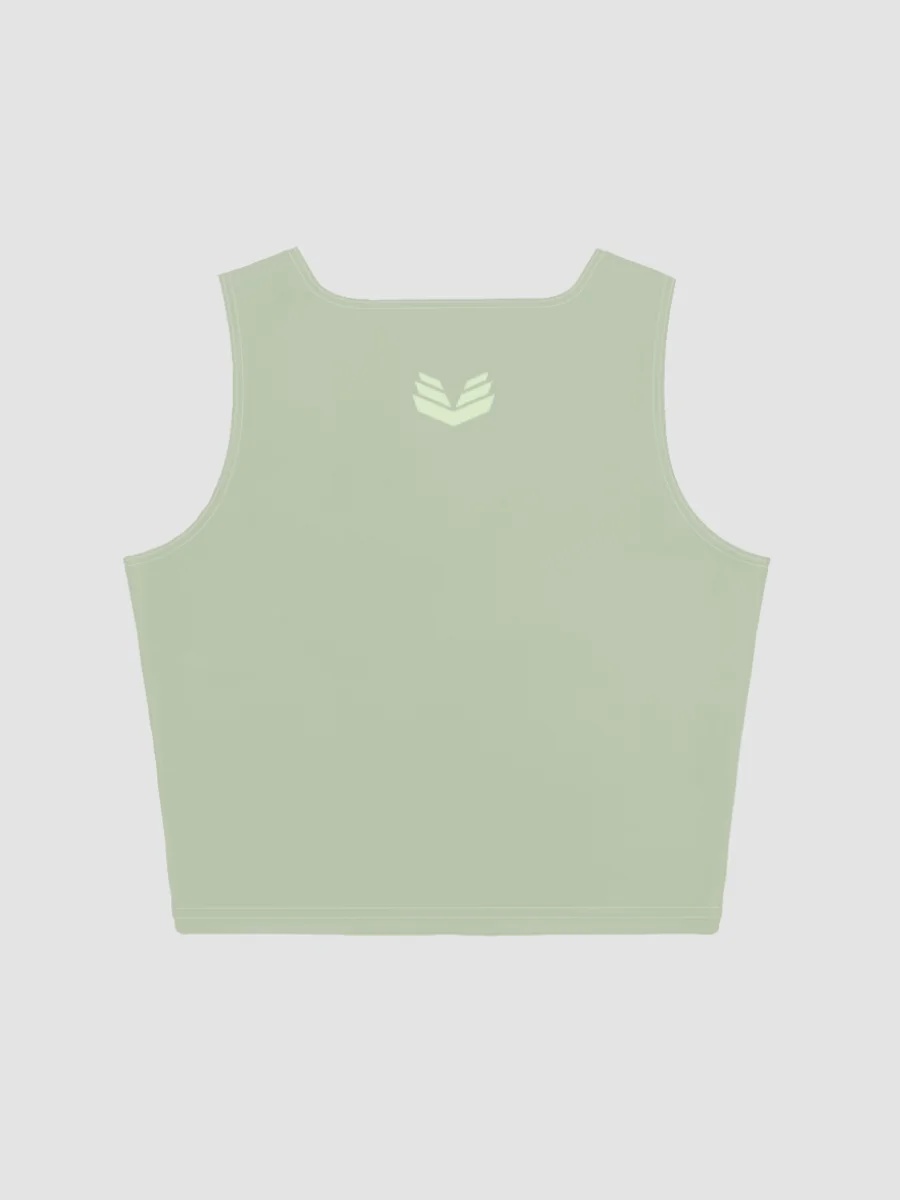 Signature Crop Top Tee - Pale Olive product image (6)