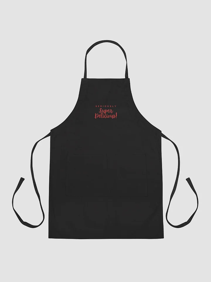 Super Delicious Embroidered Cooking Apron (Red) product image (2)